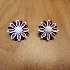 Vintage earrings (Clips) - unique design - spring collecti…